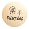 K102 rol @ 500 permanent rond 35 kraft zwart bedrukt beterschap K102 rol @ 500 permanent rond 35 kraft zwart bedrukt beterschap