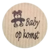K110 rol @ 500 permanent rond 35 kraft zwart bedrukt baby op komst K110 rol @ 500 permanent rond 35 kraft zwart bedrukt baby op komst