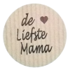K113 rol @ 500 permanent rond 35 kraft zwart bedrukt de liefste mama K113 rol @ 500 permanent rond 35 kraft zwart bedrukt de liefste mama